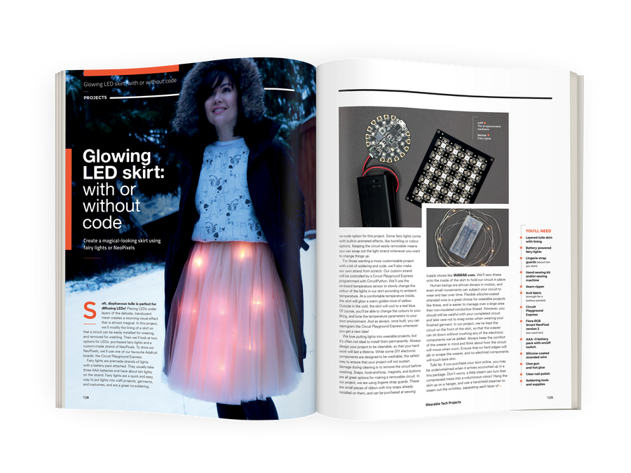 Wearable Tech Projects book example pages 2